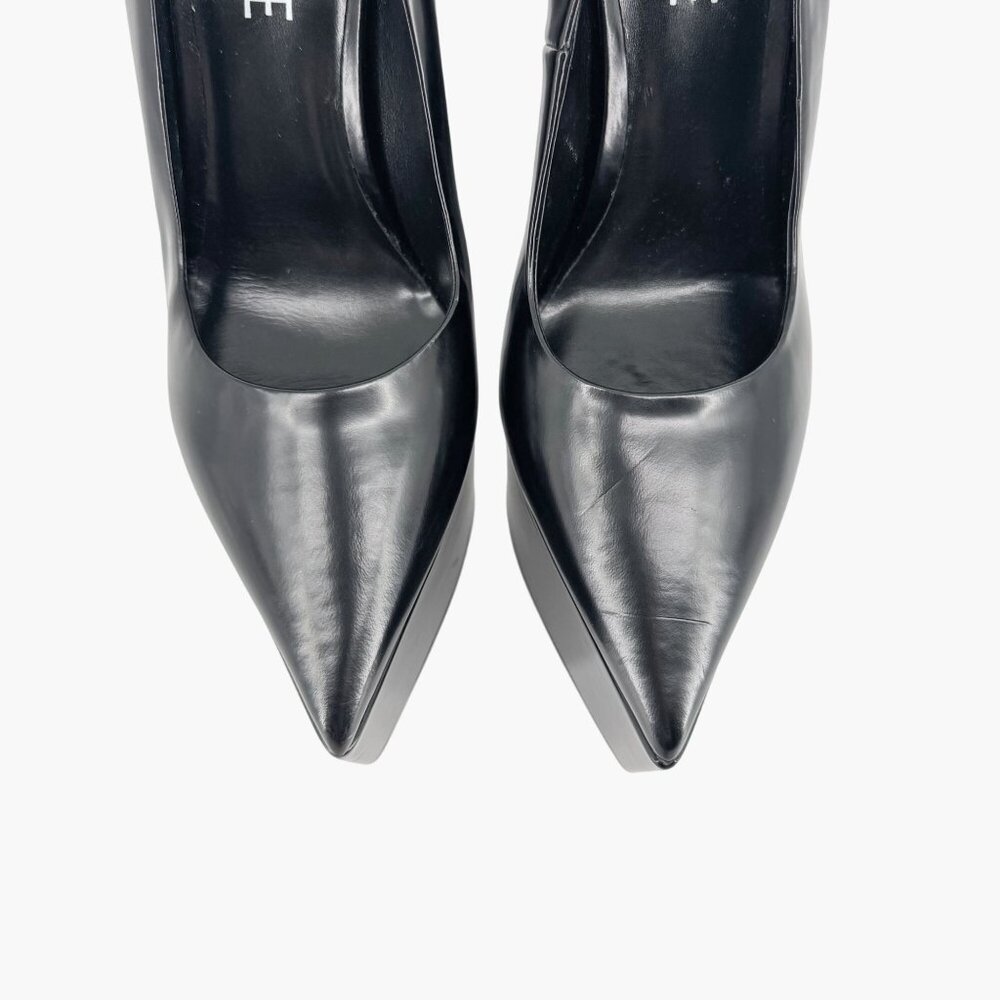 Versace Black Patent Platform Pumps - Picture 4 of 16